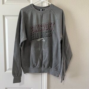 Foxcroft Field Hockey Marbled Gray Crewneck Men's Sweater - Large